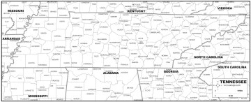 Download TENNESSEE MAP to print